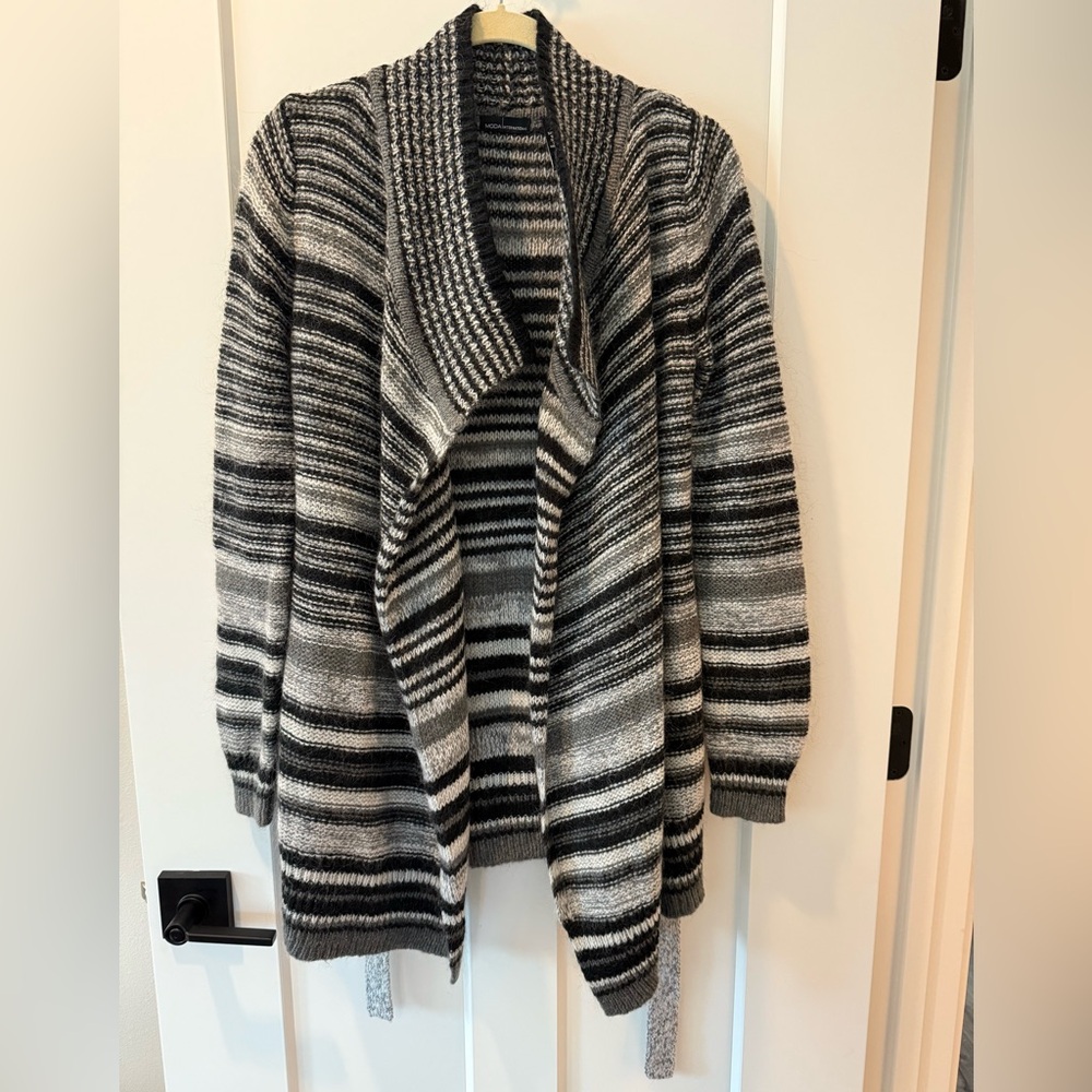 Moda International Women’s Belted Cardigan Sweater